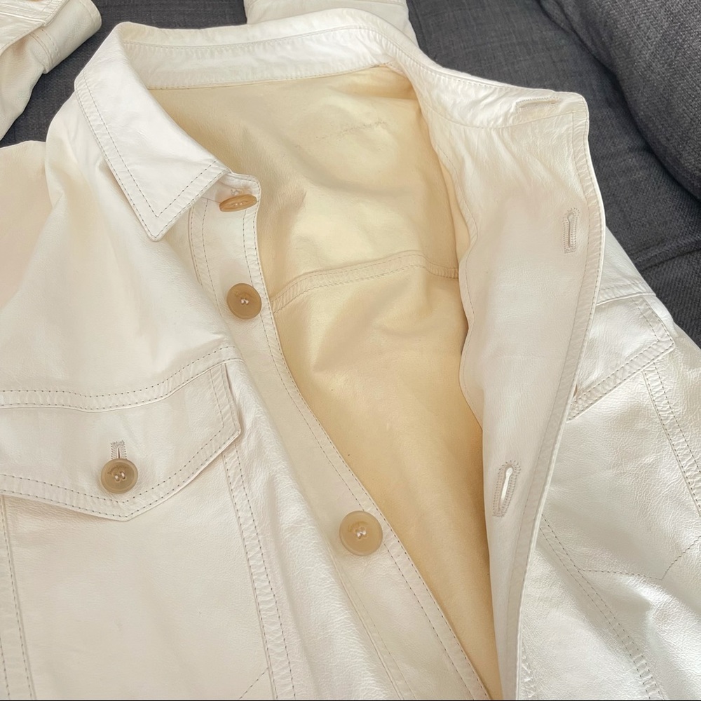 Ferragamo Mens Leather Shirt Size 52 Italy